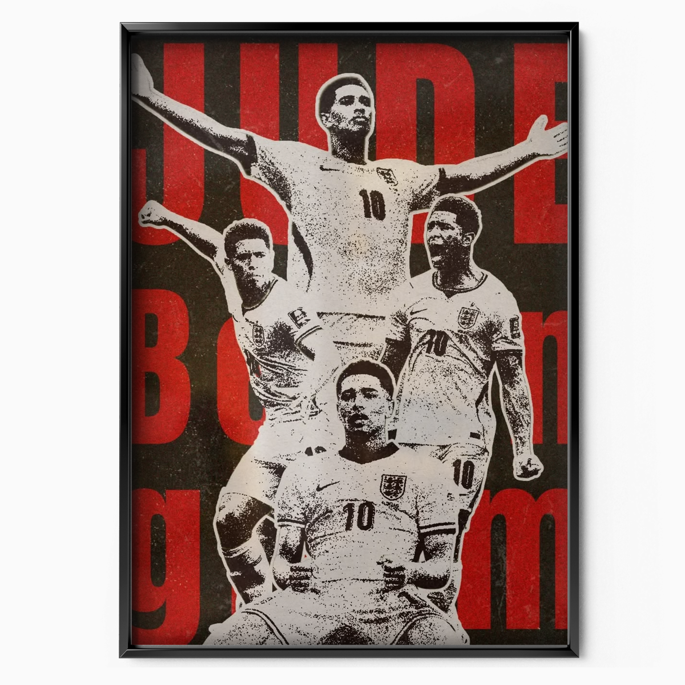 Jude Bellingham - England Number 10 Collage Poster