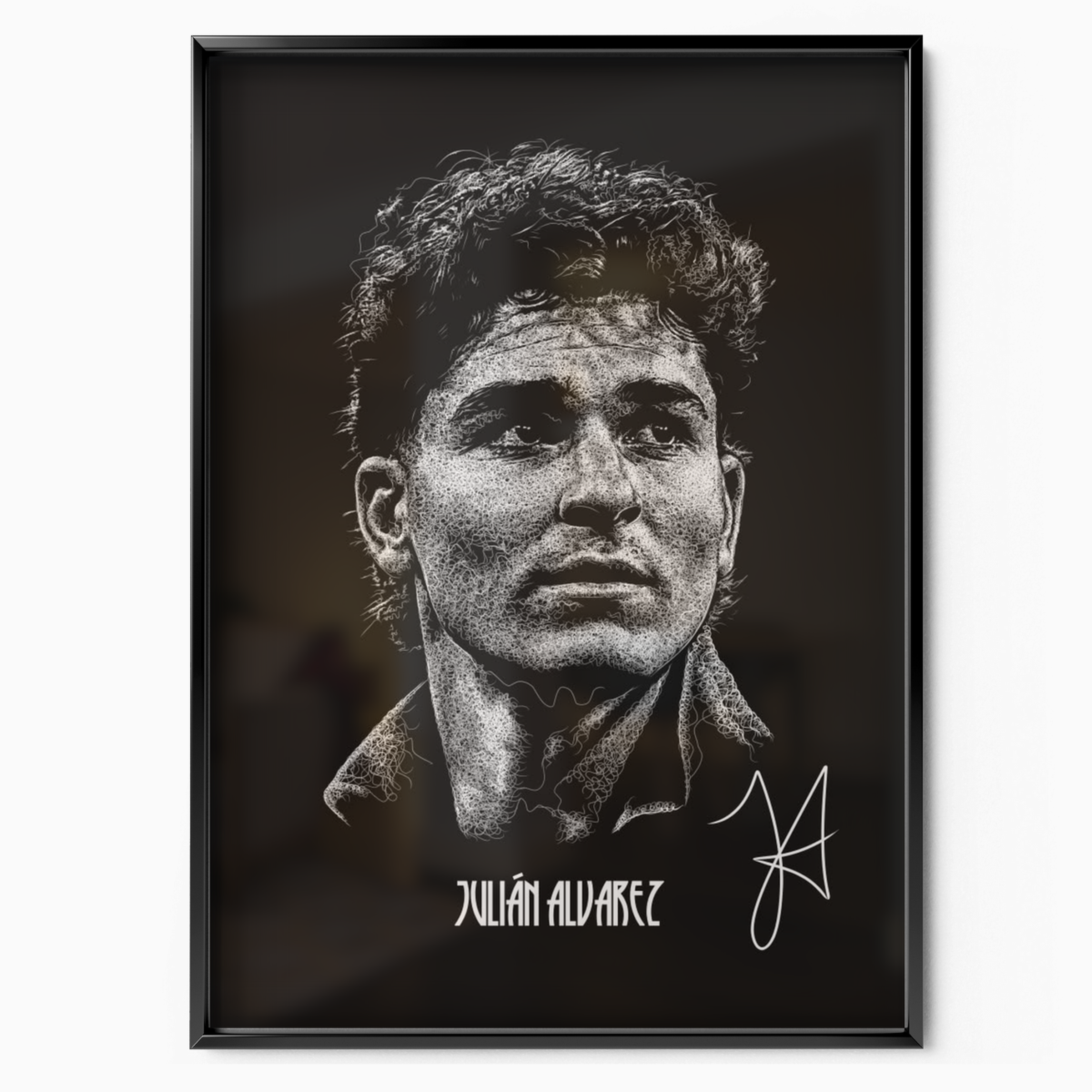 Julian Alvarez - Signature Portrait Poster