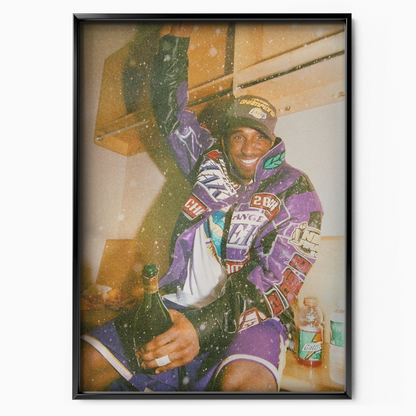 Kobe Bryant Lakers Championship Locker Room (celebration Shot)