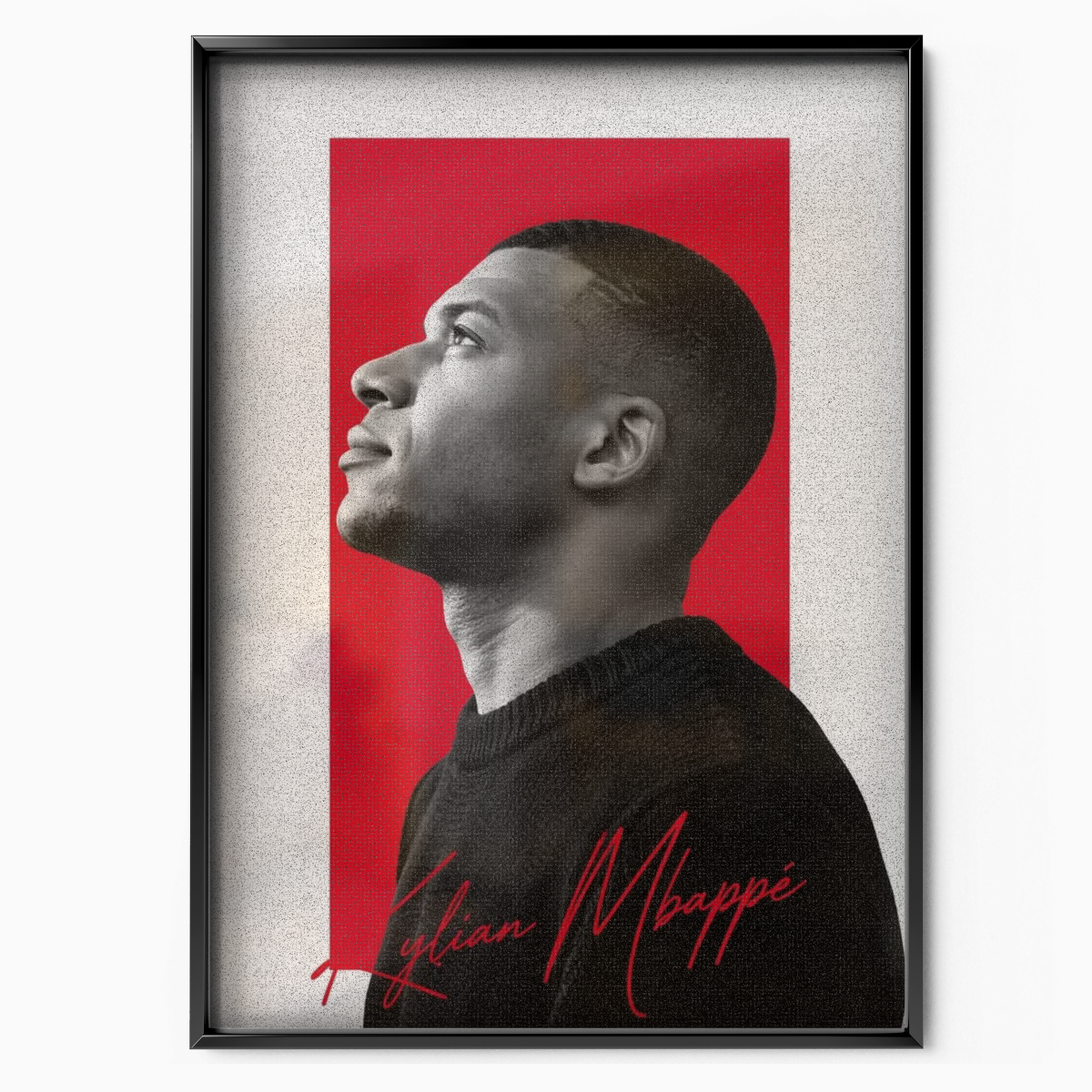 Kylian Mbappe - Profile Portrait Poster