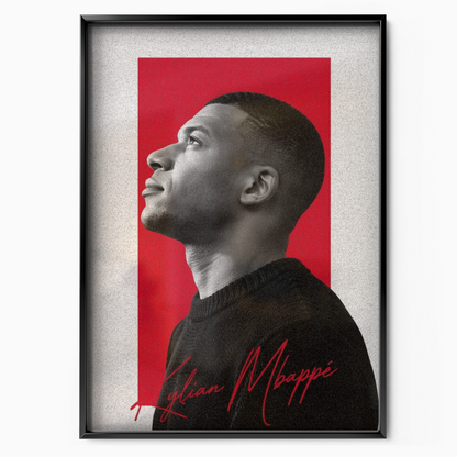 Kylian Mbappe - Profile Portrait Poster