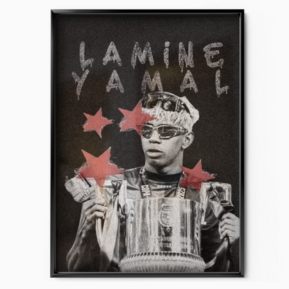 Lamine Yamal - Barcelona Trophy Poster