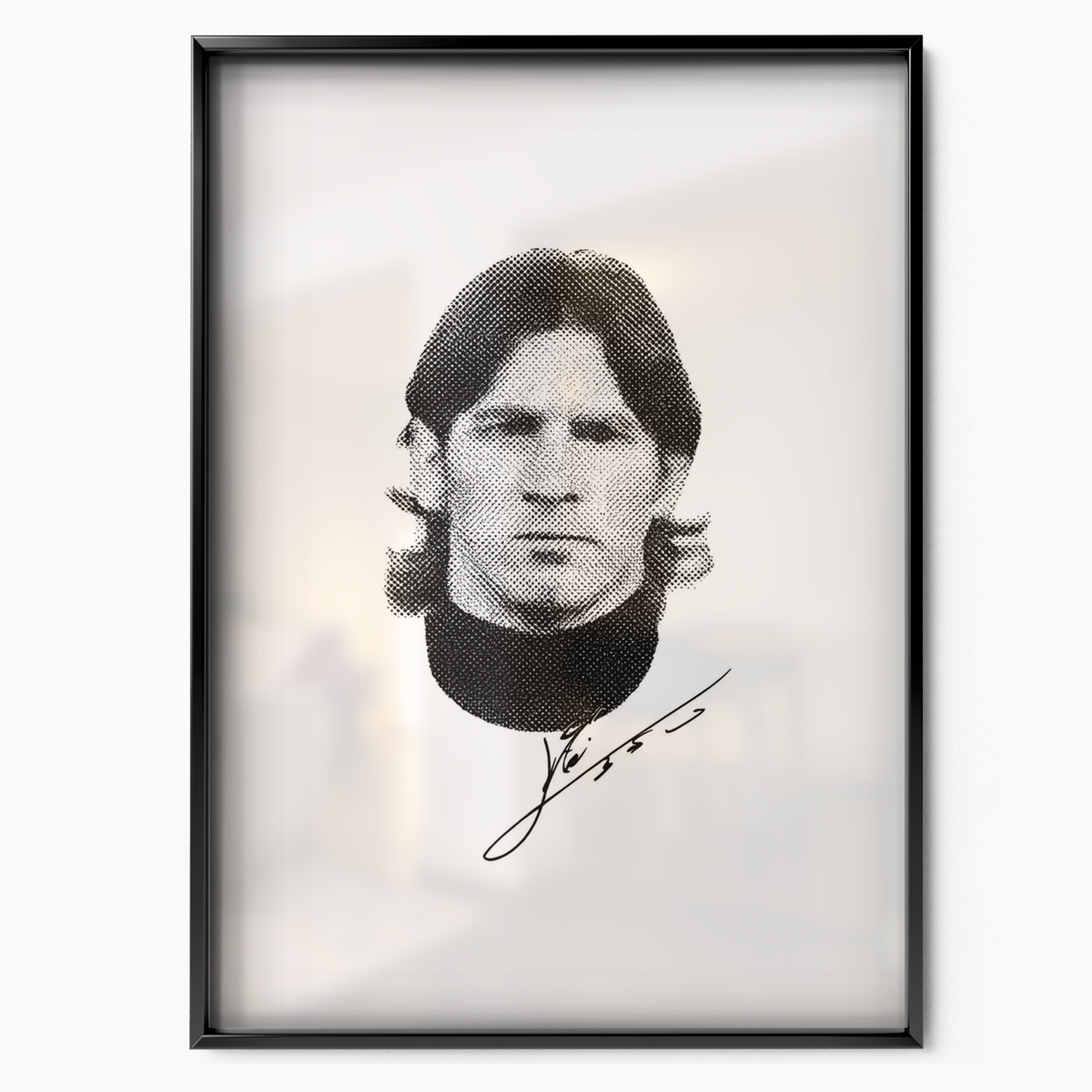 Lionel Messi - Halftone Portrait Poster