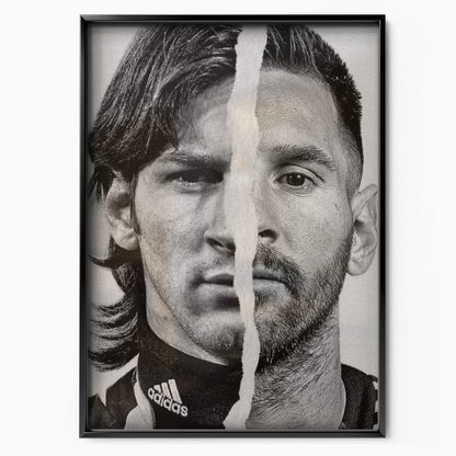 Lionel Messi - Then and Now Poster