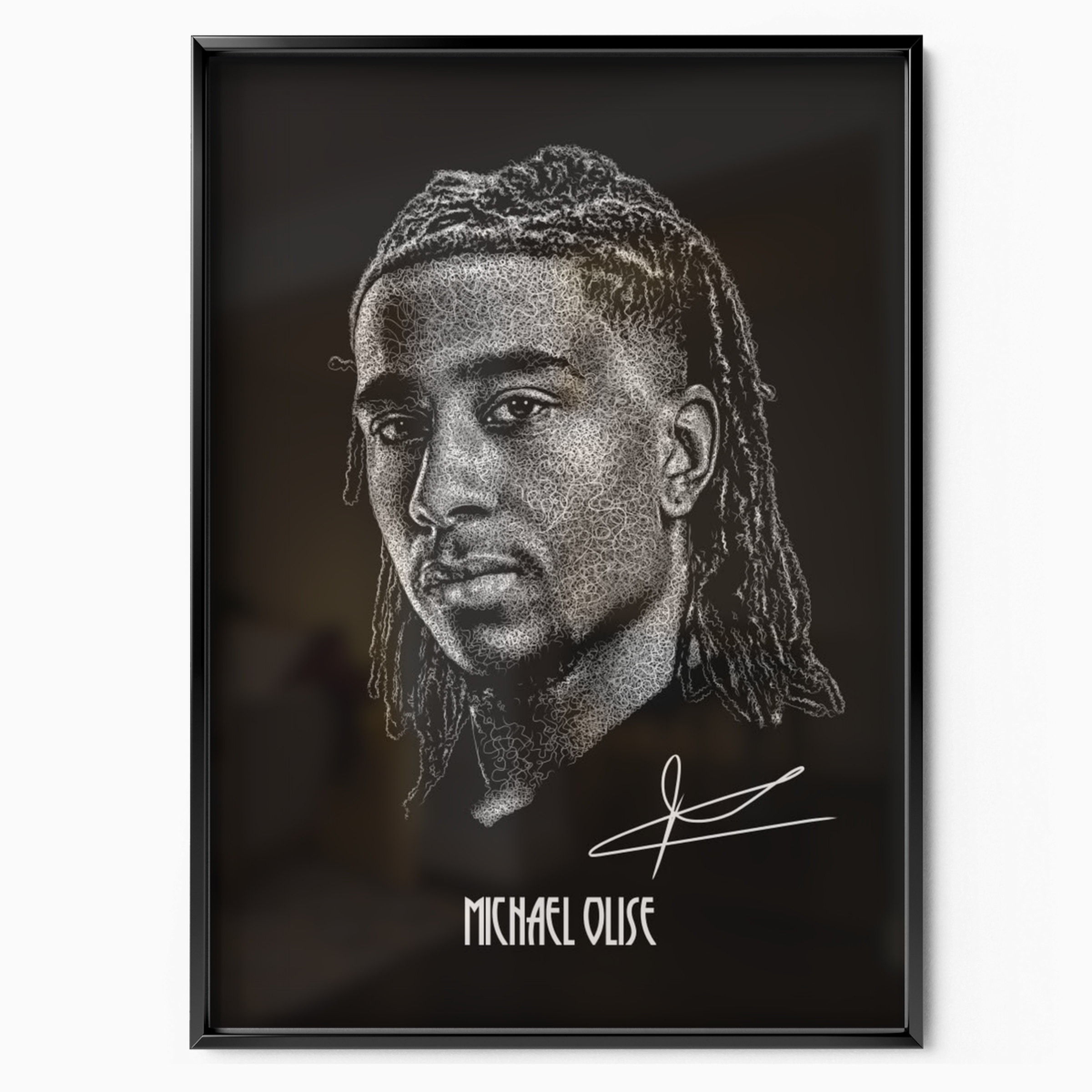 Michael Olise - Signature Portrait Poster