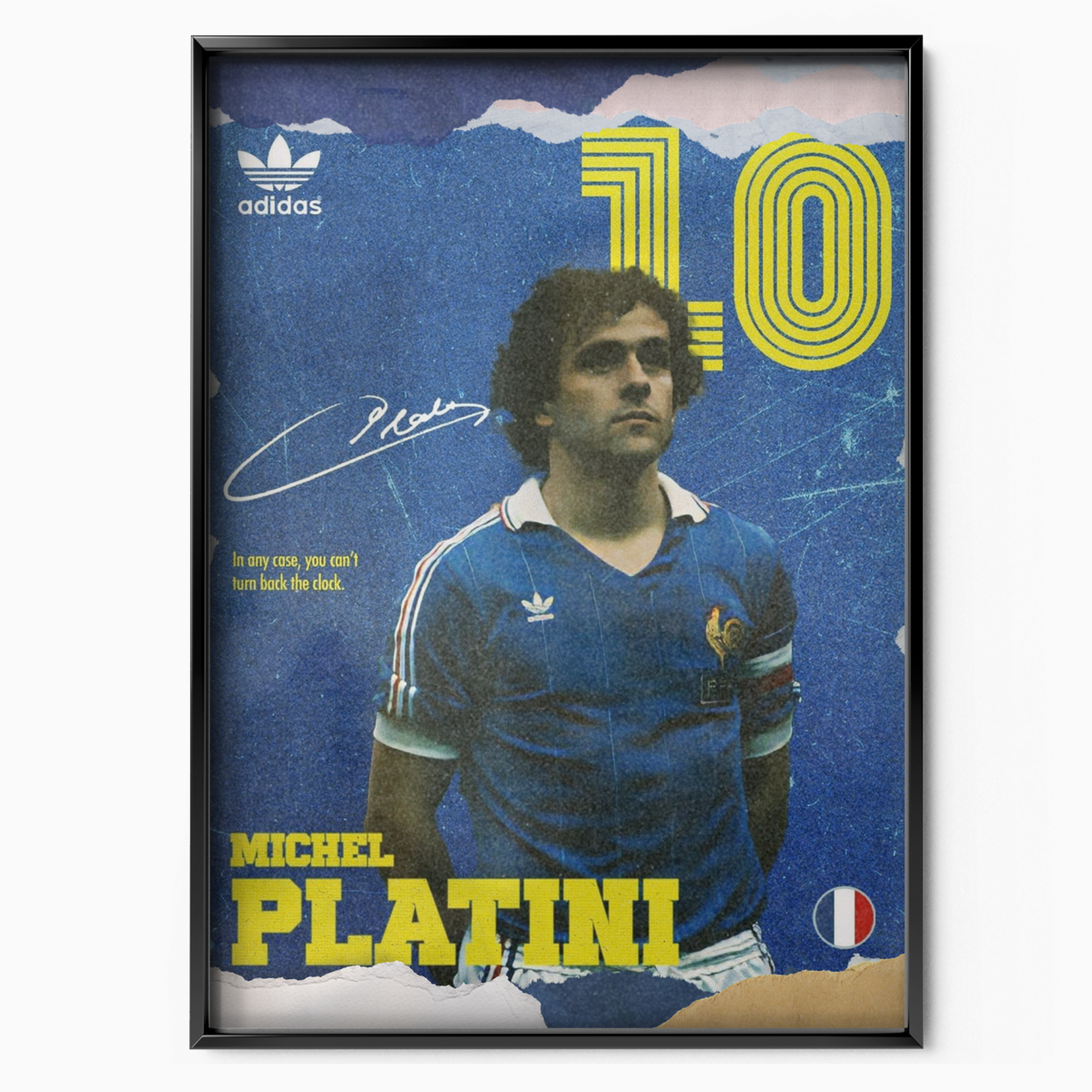 Michel Platini - France Number 10 Poster