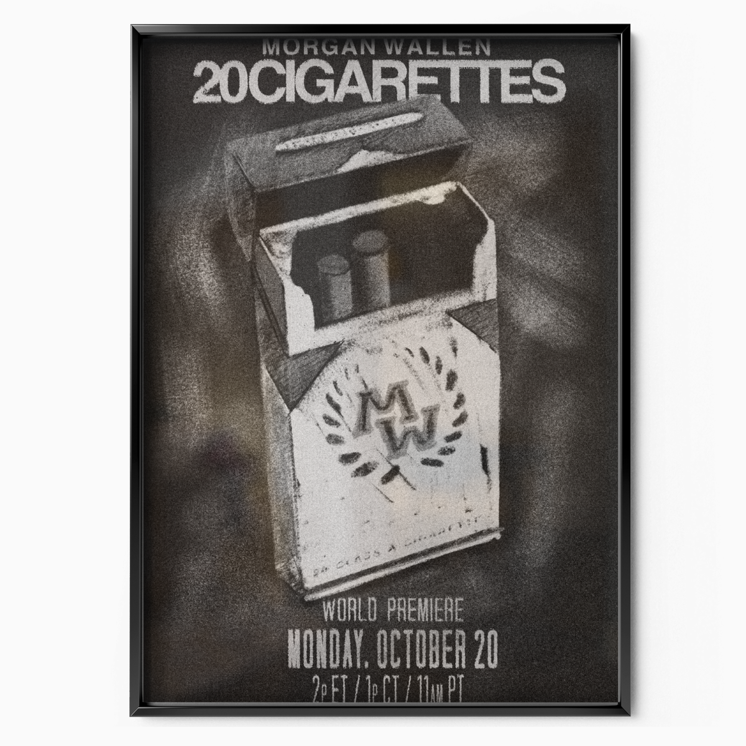 Morgan Wallen 20 Cigarettes Poster