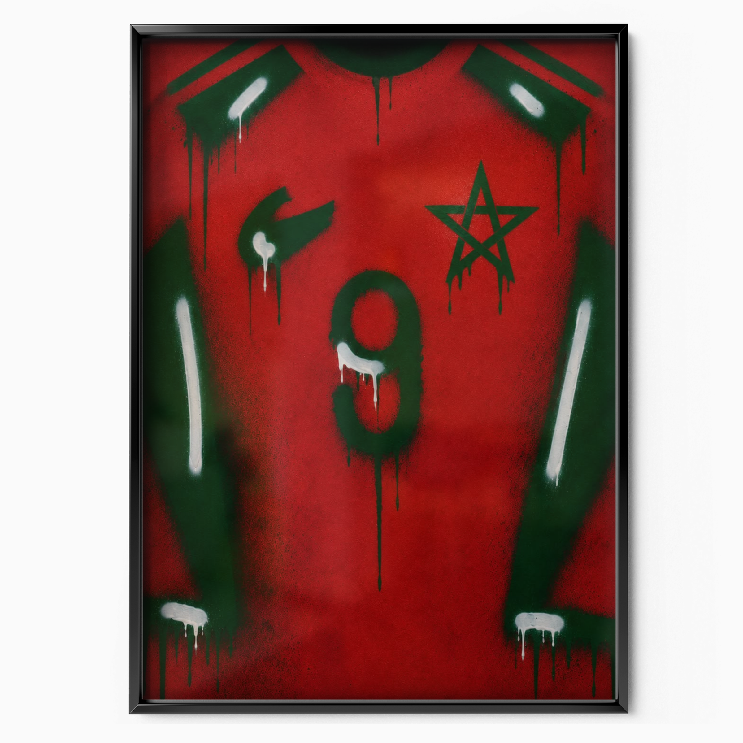 Morocco National Team - Jersey Art Poster