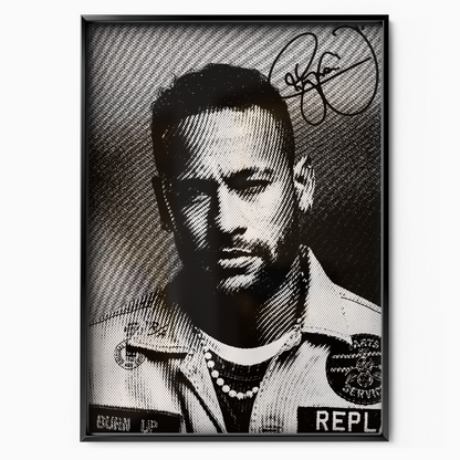 Neymar Jr - Burn Up Signature Poster