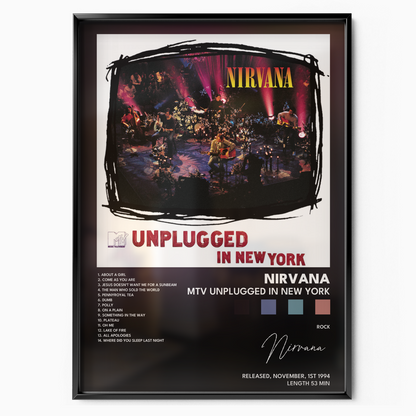 nirvana MTV Unplugged In New York poster