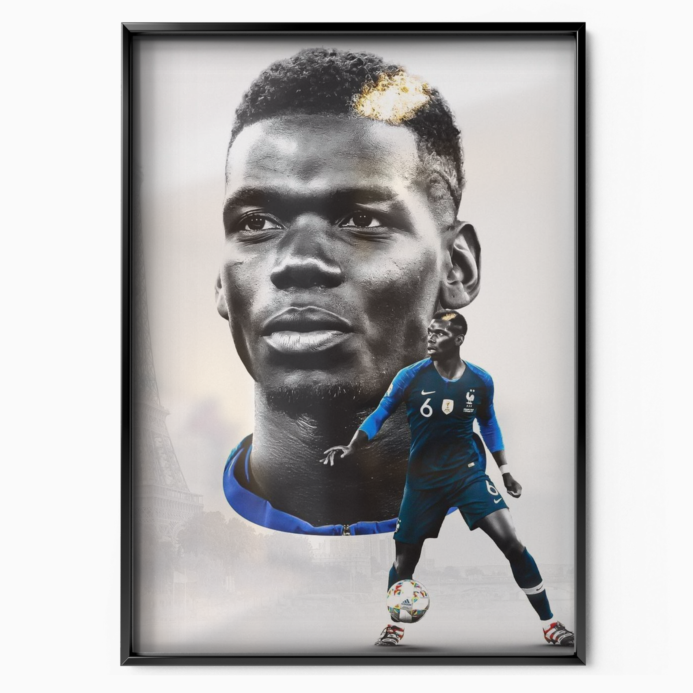 Paul Pogba - Eiffel Tower Poster