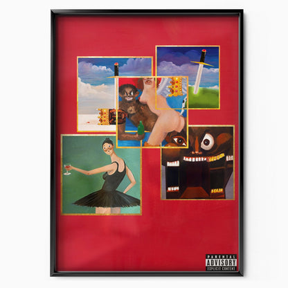 Kanye West 'My beautiful dark twisted fantasy' Cover