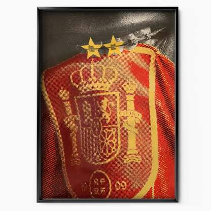 Spain National Team - Crest Close-Up Poster