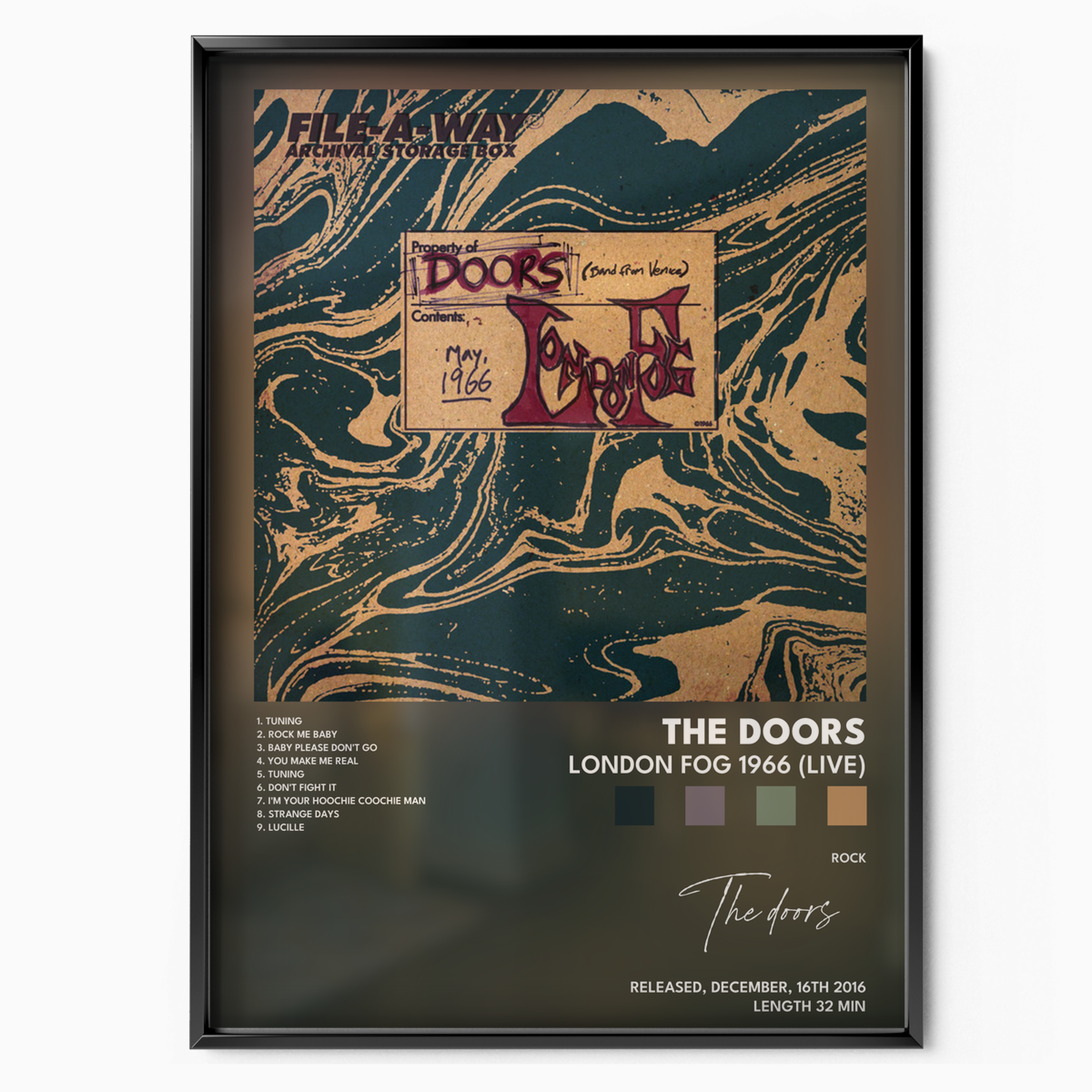 the doors London Fog 1966 Live poster