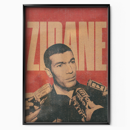 Zinedine Zidane - Press Conference Poster
