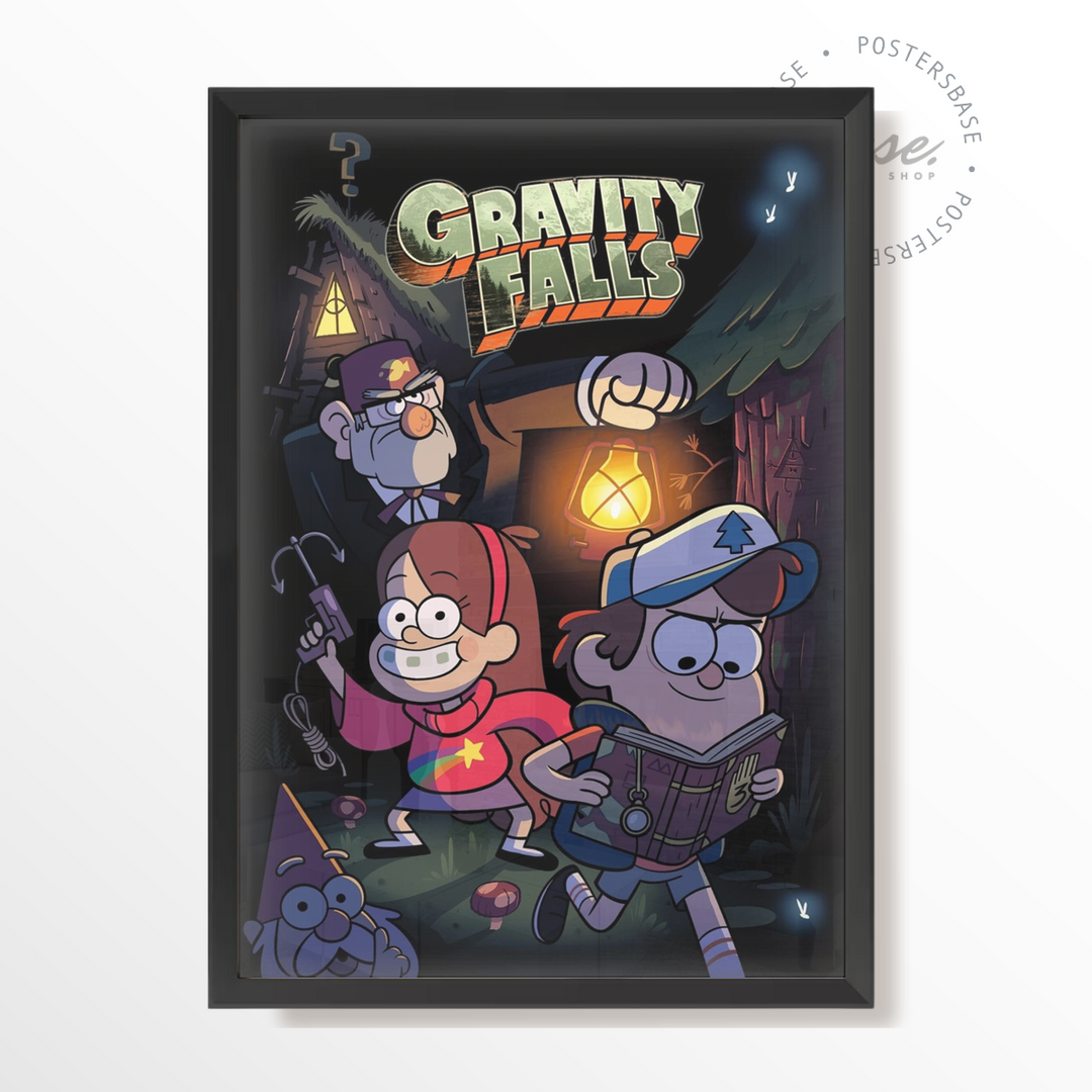 GRAVITY FALLS MAP, fantasy map, Gravity Falls, Gravity Falls poster, poster print, canvas selling print, wall decor, free shipping