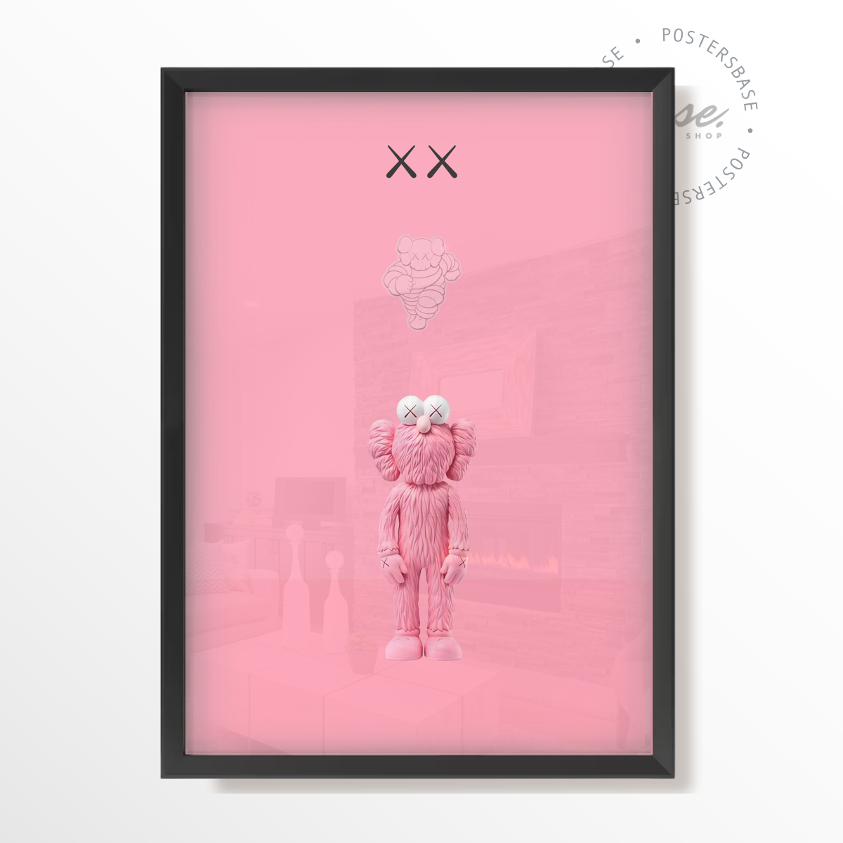 KAWS PINK LOGO