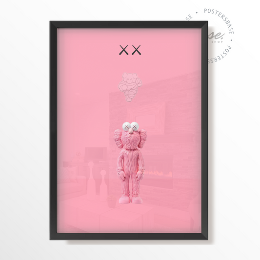 KAWS PINK LOGO