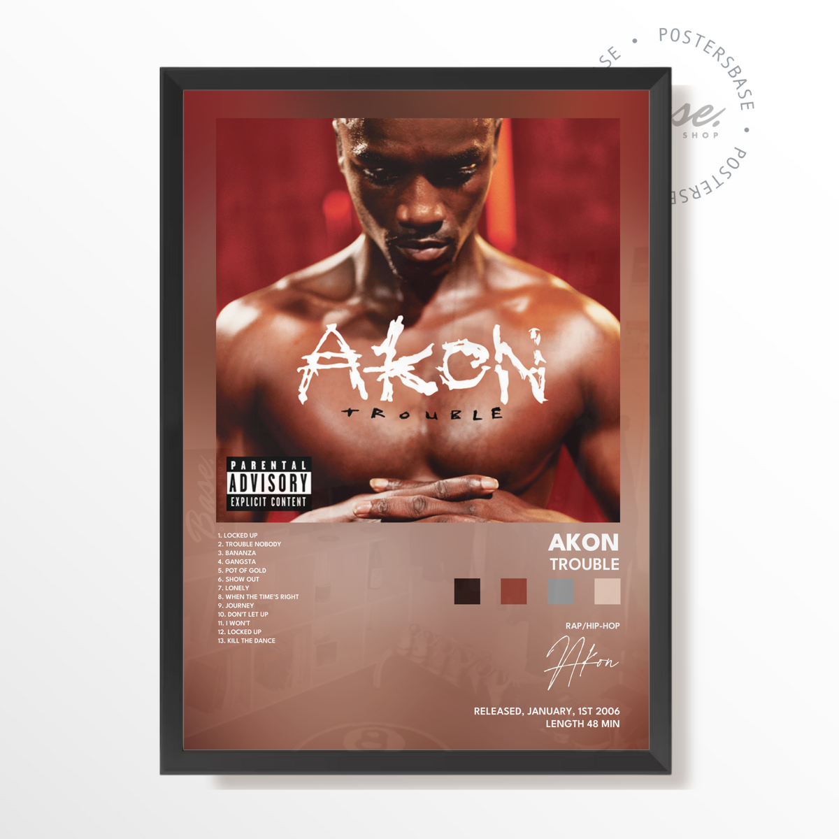 akon Trouble poster