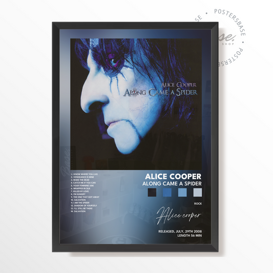 alice cooper Along Came A Spider poster