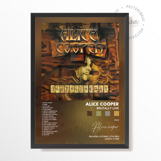 alice cooper Brutally Live poster