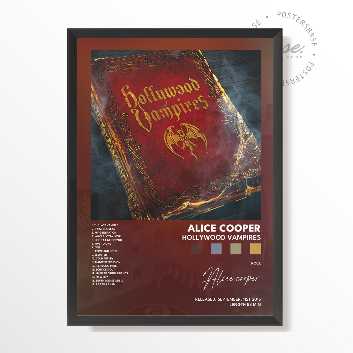 alice cooper Hollywood Vampires poster