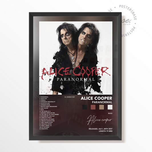 alice cooper Paranormal poster