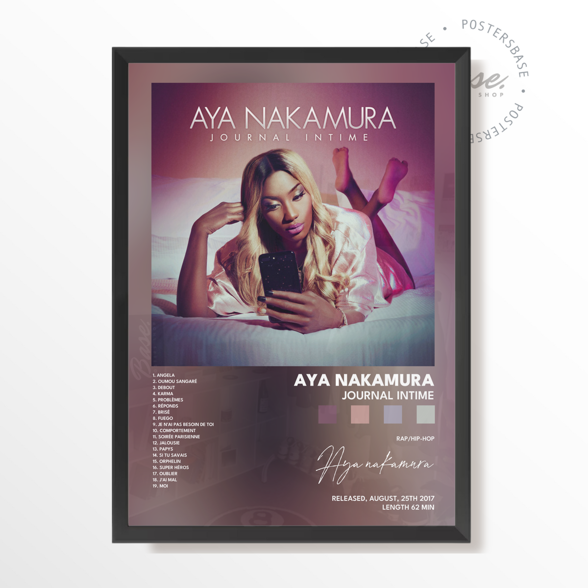 aya nakamura Journal intime poster