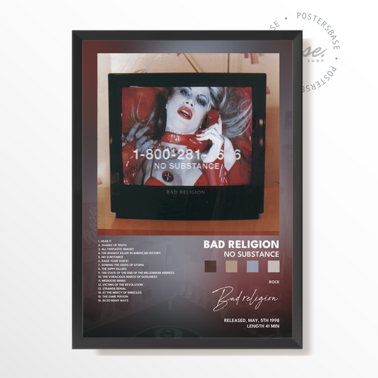 bad religion No Substance poster