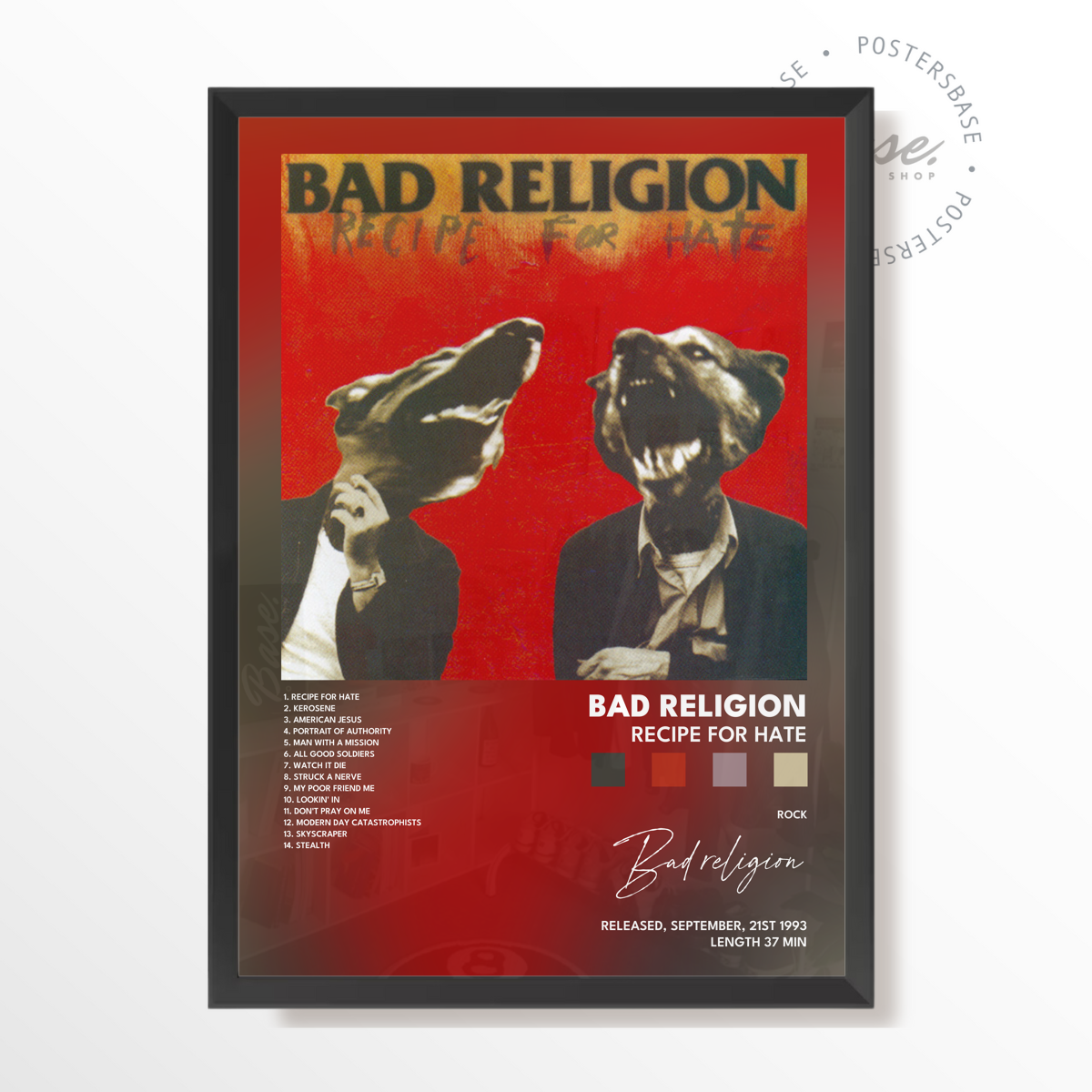 bad religion Recipe For Hate poster