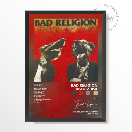 bad religion Recipe For Hate poster