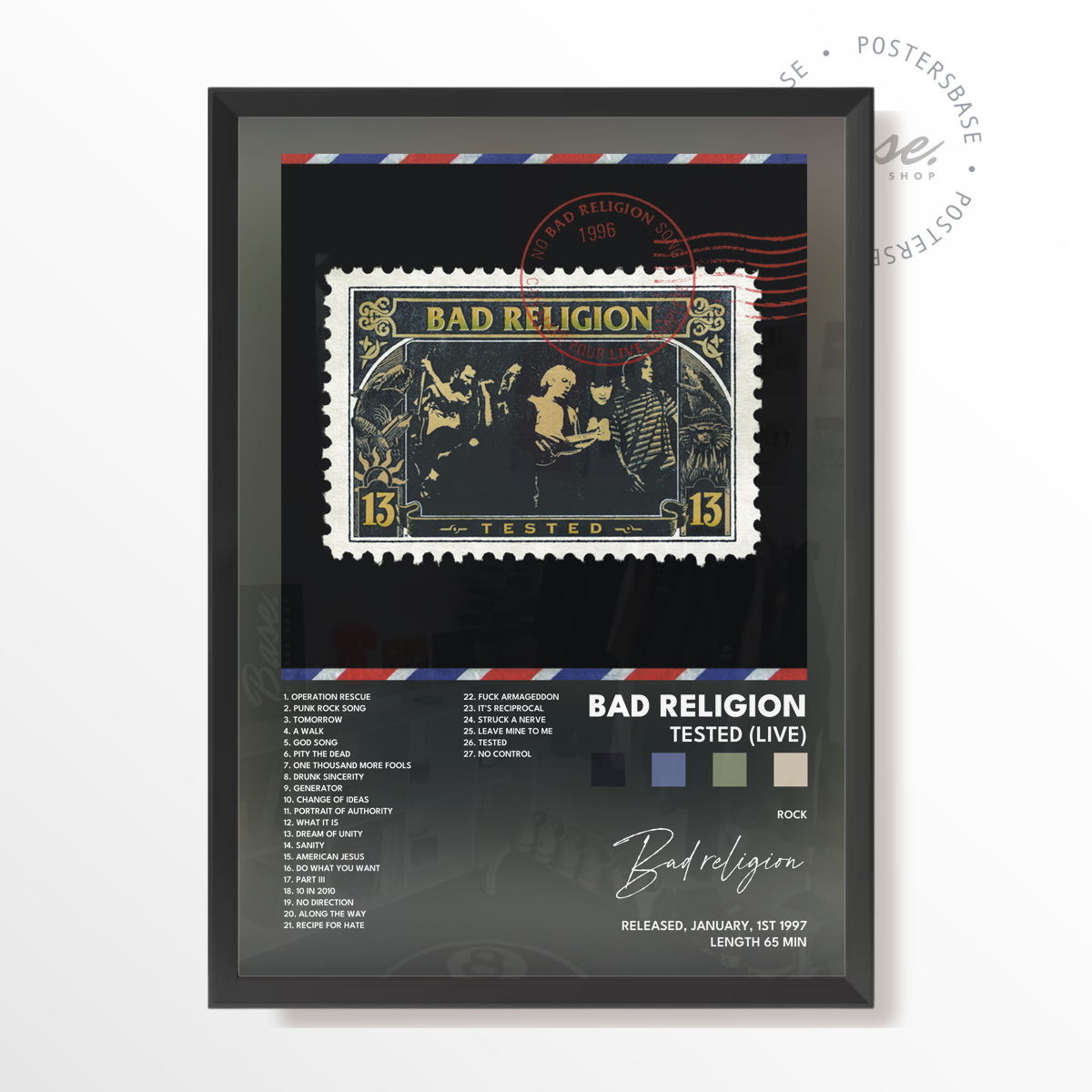 bad religion Tested Live poster