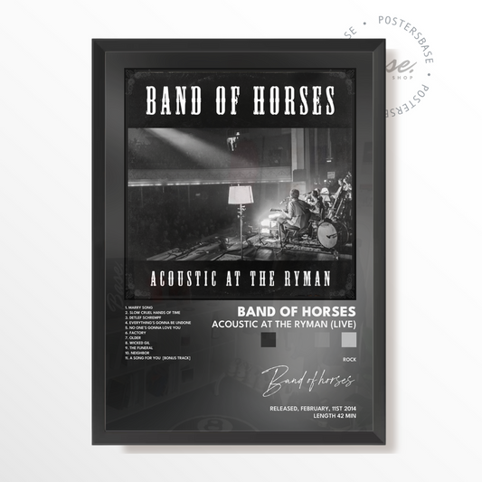 band of horses Acoustic at The Ryman Live poster