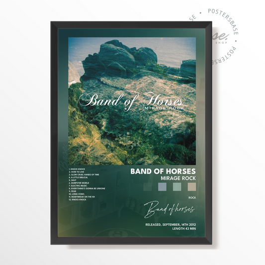 band of horses Mirage Rock poster