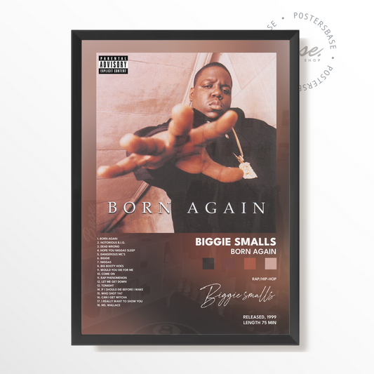 biggie smalls Born Again poster