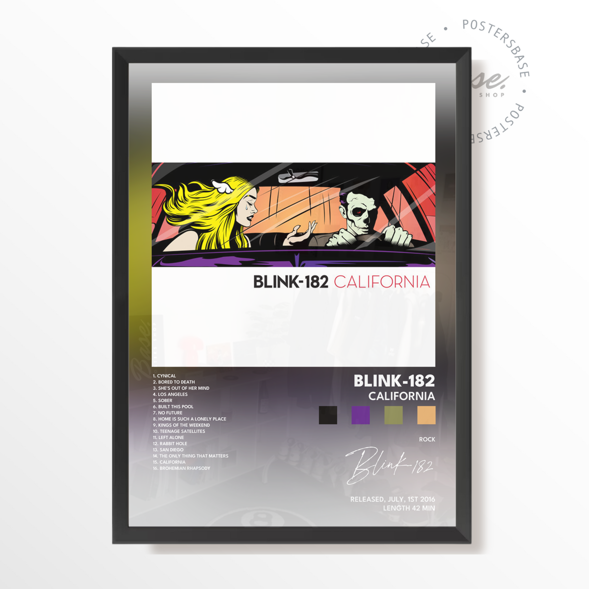 blink 182 California poster