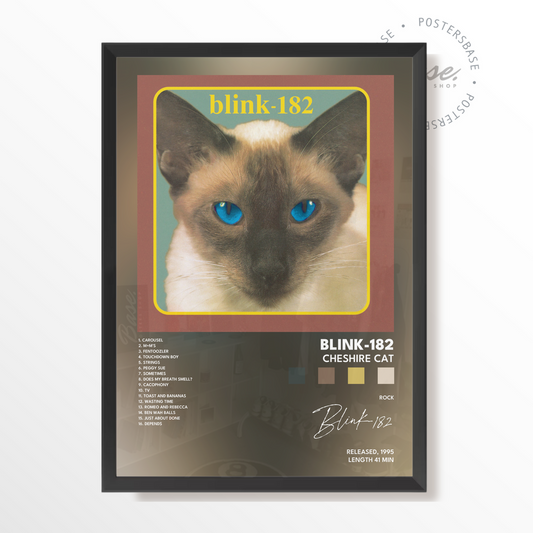 blink 182 Cheshire Cat poster