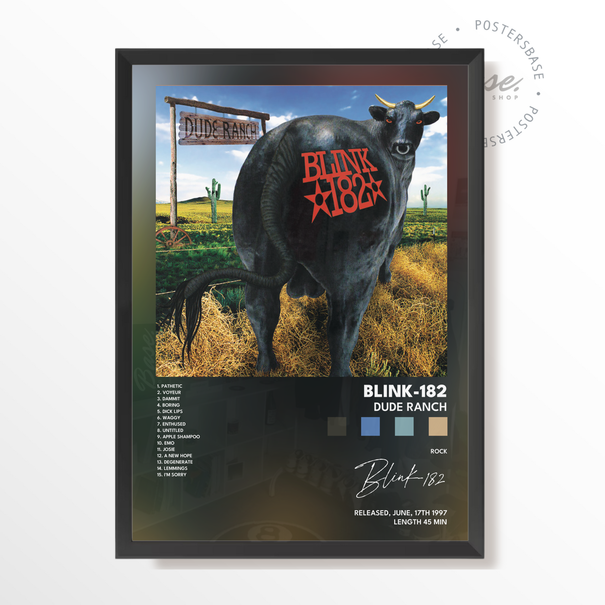 blink 182 Dude Ranch poster