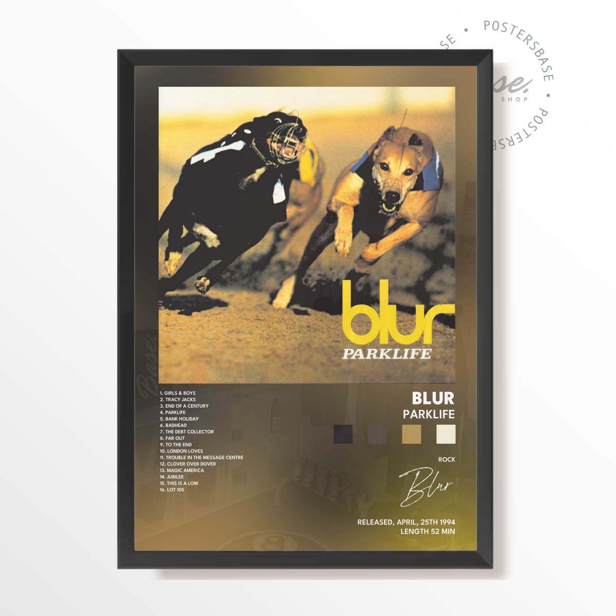 blur Parklife poster