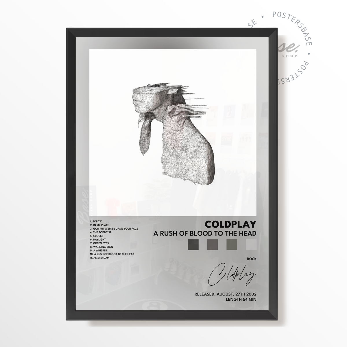 coldplay A Rush of Blood to the Head poster