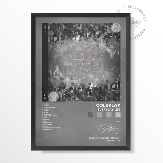 coldplay Everyday Life poster