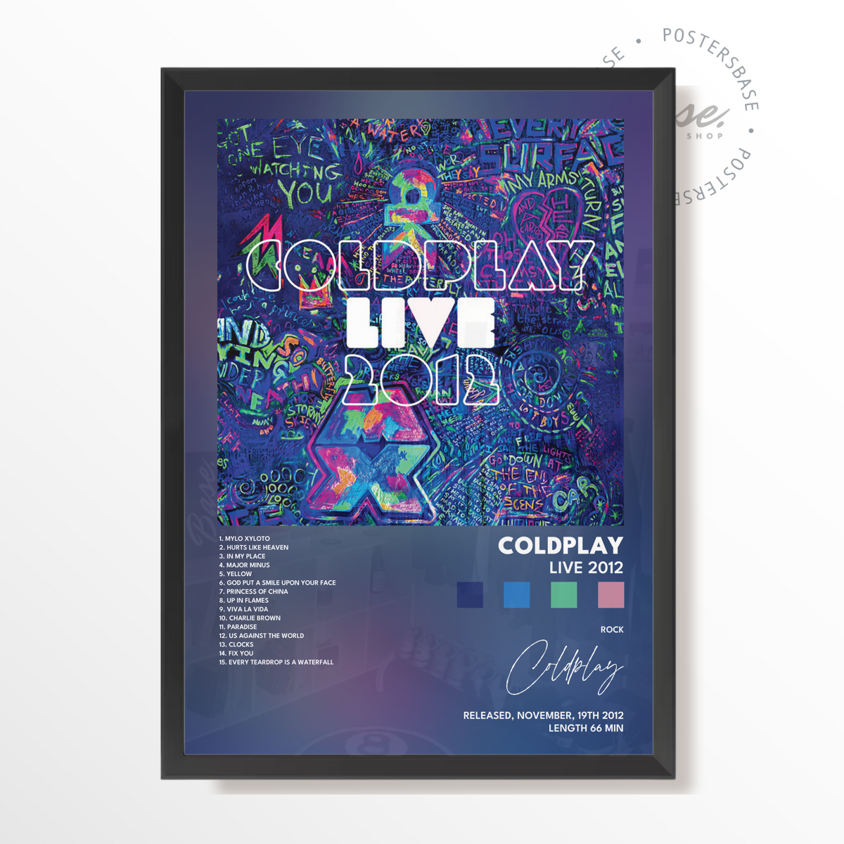 coldplay Live 2012 poster