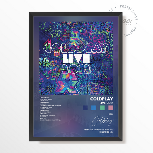 coldplay Live 2012 poster