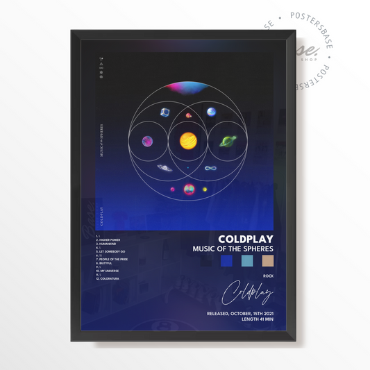 coldplay Music Of The Spheres poster