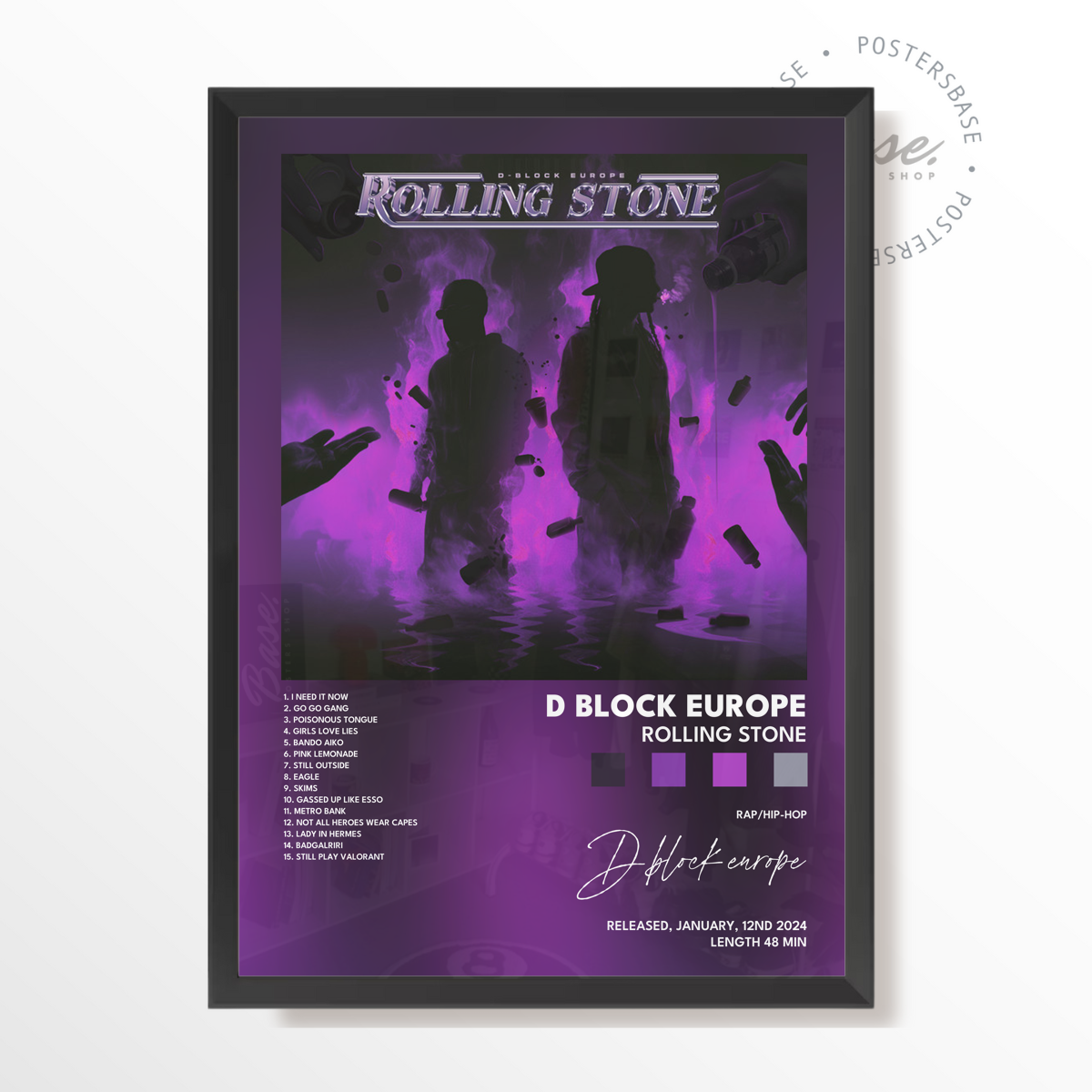 d block europe Rolling Stone poster