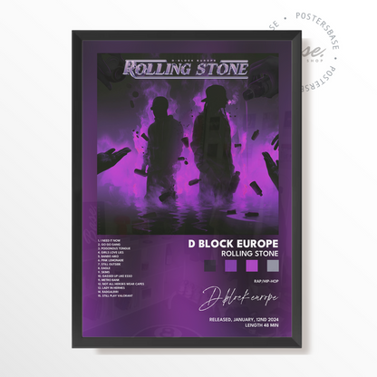 d block europe Rolling Stone poster