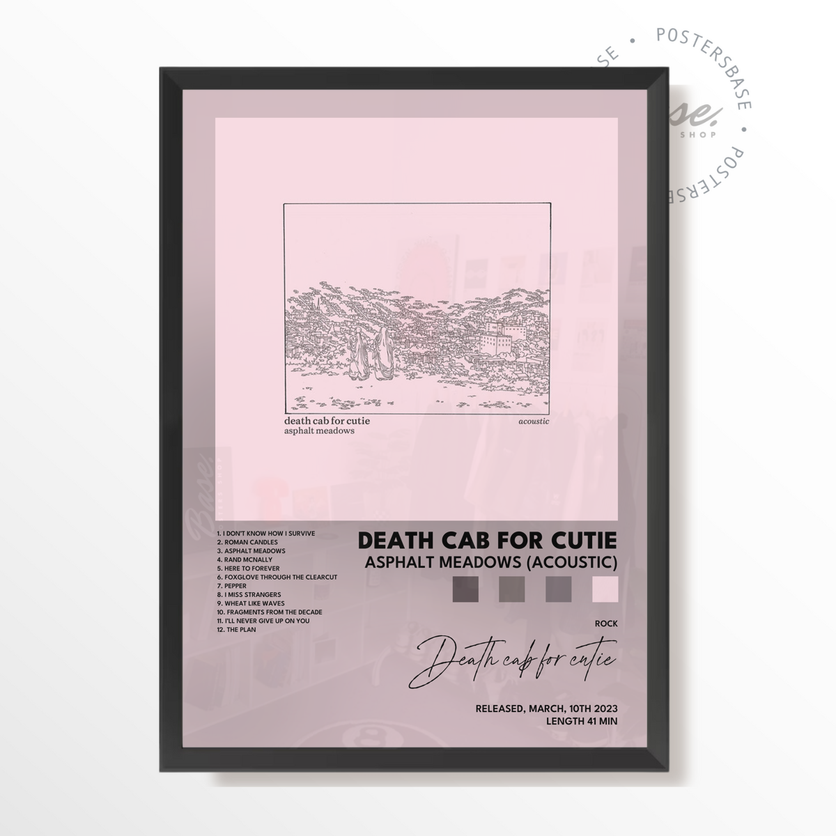 death cab for cutie Asphalt Meadows Acoustic poster