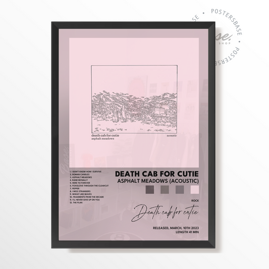 death cab for cutie Asphalt Meadows Acoustic poster