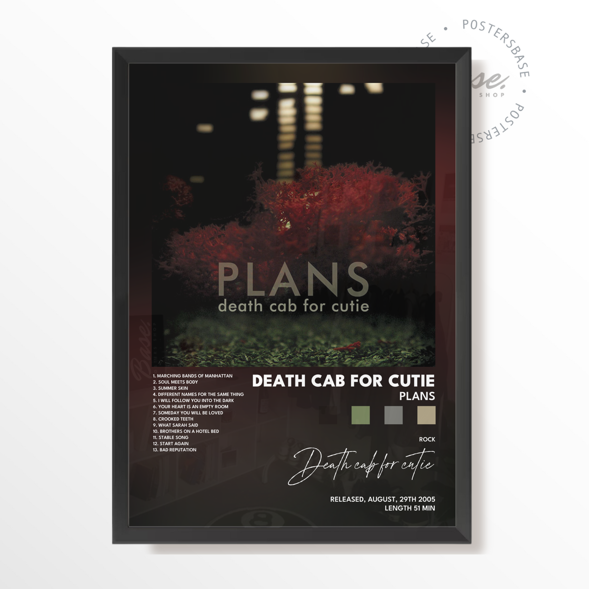 death cab for cutie Plans poster