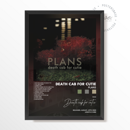 death cab for cutie Plans poster